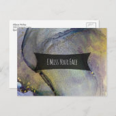 カラフル抽象芸術アルコ恋しく思ール顔 ポストカード (正面/裏面)