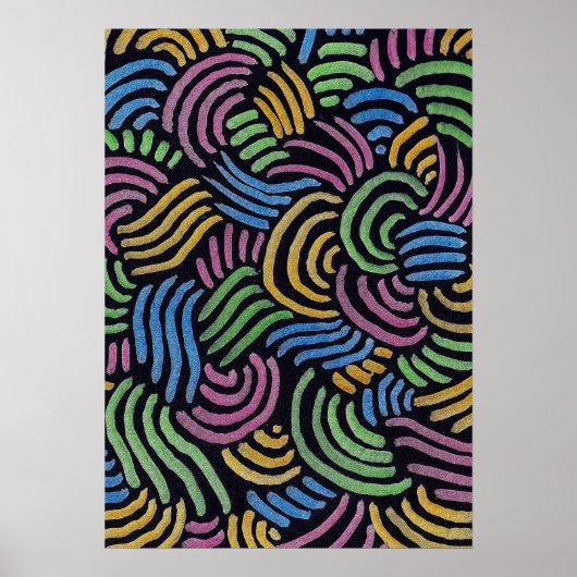 カラフル抽象芸術アーチ ポスター (正面)