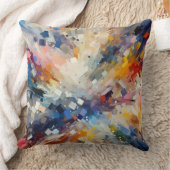 カラフル抽象芸術アートのホームデッキ クッション (ブランケット)