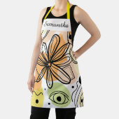 カラフル抽象芸術アートスケッチ エプロン (インサイチュ)