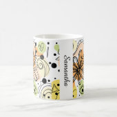 カラフル抽象芸術アートスケッチ コーヒーマグカップ (中央)