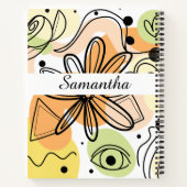 カラフル抽象芸術アートスケッチ ノートブック (裏面)