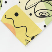 カラフル抽象芸術アートスケッチ フリースブランケット (角)