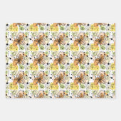 カラフル抽象芸術アートスケッチ ラッピングペーパーシート (正面3)