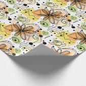 カラフル抽象芸術アートスケッチ ラッピングペーパー (角)