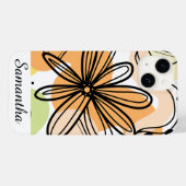 カラフル抽象芸術アートスケッチ Case-Mate iPhoneケース (裏面 (横))