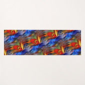 カラフル抽象芸術アートデザイン ヨガマット (正面(横))