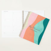 カラフル抽象芸術アートプランナーパーソナライズされた- プランナー手帳 (ディスプレー)