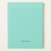 カラフル抽象芸術アートプランナーパーソナライズされた- プランナー手帳 (裏面)