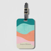 カラフル抽象芸術アートラゲッジタグ – トラベスタイリッシュル ラゲッジタグ (正面縦)