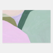 カラフル抽象芸術アートラッピング紙 ラッピングペーパーシート (正面3)