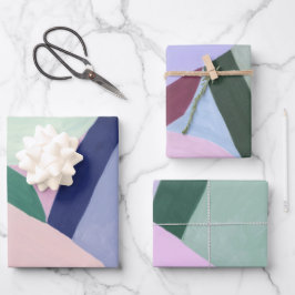 カラフル抽象芸術アートラッピング紙 ラッピングペーパーシート