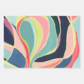 カラフル抽象芸術アートラッピング紙 ラッピングペーパーシート (正面2)