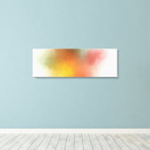 カラフル抽象芸術アートワークモダントレンディー赤ピンク キャンバスプリント (インサイチュ (ウッドフロア))