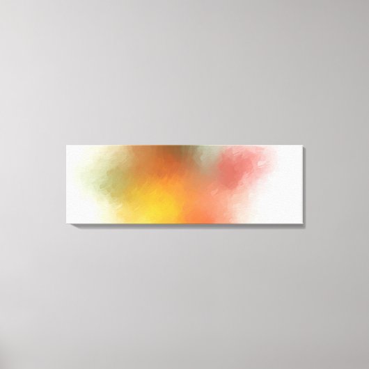 カラフル抽象芸術アートワークモダントレンディー赤ピンク キャンバスプリント (正面)