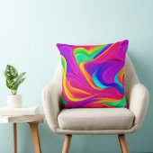 カラフル抽象芸術アートワーク クッション (椅子)