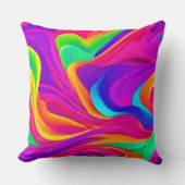 カラフル抽象芸術アートワーク クッション (正面)