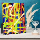 カラフル抽象芸術アートワーク フォトプラーク (側面)