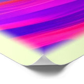 カラフル抽象芸術アートワーク ポスター (角)