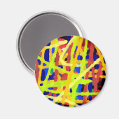 カラフル抽象芸術アートワーク マグネット (正面/裏面)
