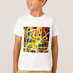 カラフル抽象芸術アートワーク Tシャツ