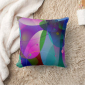 カラフル抽象芸術アート図形 クッション (ブランケット)