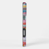 カラフル抽象芸術アート水彩ブラシストローク iPhoneケース (右側面)