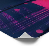 カラフル抽象芸術アート – ポスター (角)