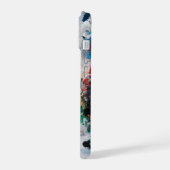 カラフル抽象芸術アート iPhone 15ケース (左側面)
