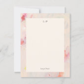 カラフル抽象芸術アーパーソナライズされたトフラットノートカード 招待状 (正面)