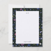 カラフル抽象芸術アーパーソナライズされたトフラットノートカード 招待状 (正面)