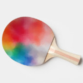 カラフル抽象芸術アーモダンエレガントテンプレート 卓球ラケット (横)
