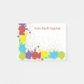 カラフル抽象芸術アー絵を描トスパター ポストイット (正面)