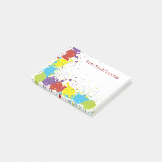 カラフル抽象芸術アー絵を描トスパター ポストイット (アングル)