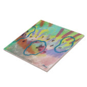 カラフル抽象芸術ア絵を描クリル タイル (側面)