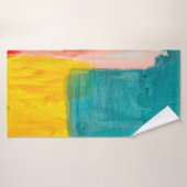 カラフル抽象芸術ア絵画ートの背景モダン  バスタオル (バスタオル)