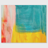 カラフル抽象芸術ア絵画ートの背景モダン ラッピングペーパー (フラット)
