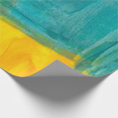 カラフル抽象芸術ア絵画ートの背景モダン ラッピングペーパー (角)