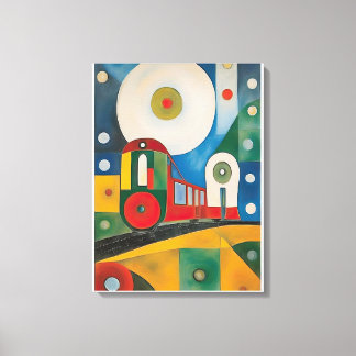 カラフル抽象芸術ア絵画ート キャンバスプリント
