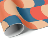 カラフル抽象芸術イリュージョンをテーマにしたレトロヴィンテージ ラッピングペーパー (ロールコーナー)