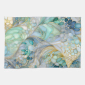 カラフル抽象芸術インクアートキッチンタオル キッチンタオル (横)