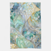 カラフル抽象芸術インクアートキッチンタオル キッチンタオル (縦)