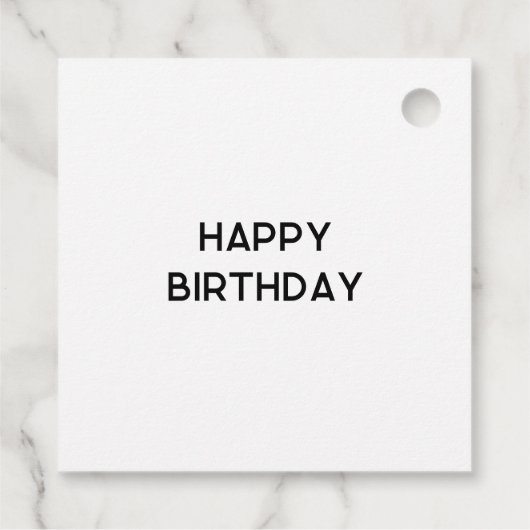 カラフル抽象芸術インクアートギフトラベル フェイバータグ (裏面)