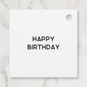 カラフル抽象芸術インクアートギフトラベル フェイバータグ (裏面)