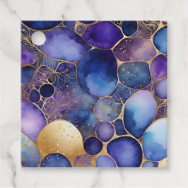 カラフル抽象芸術インクアートギフトラベル フェイバータグ