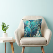 カラフル抽象芸術インクアートスクエア装飾用クッション クッション (椅子)