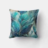 カラフル抽象芸術インクアートスクエア装飾用クッション クッション (裏面)