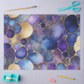 カラフル抽象芸術インクアートティッシュペーパー 薄葉紙 (クラフト)