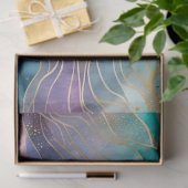 カラフル抽象芸術インクアートティッシュペーパー 薄葉紙 (ギフト)