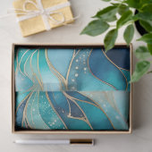 カラフル抽象芸術インクアートティッシュペーパー 薄葉紙 (ギフト)